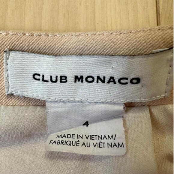 Chic and versatile Club Monaco mini skirt in a soft pink-beige shade - Picture 7 of 8